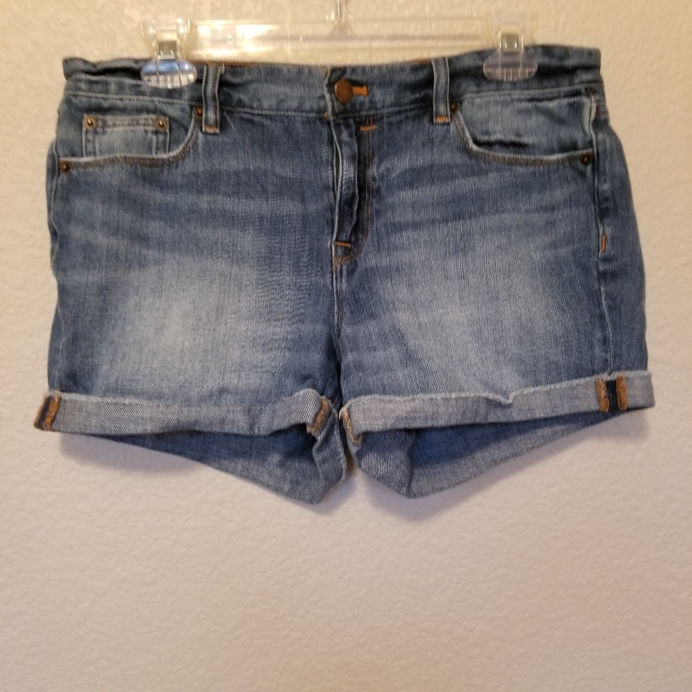 J. Crew Factory Roll Cuff Short Denim Shorts sz 29
